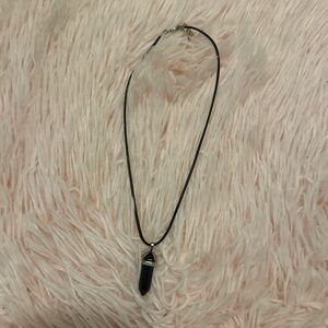 Black Crystal Necklace